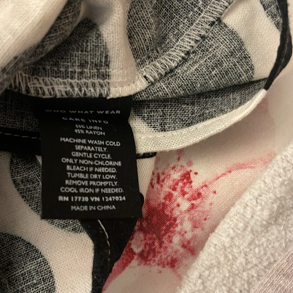 Who What Wear linen and rayon top XS - Picture 5 of 5